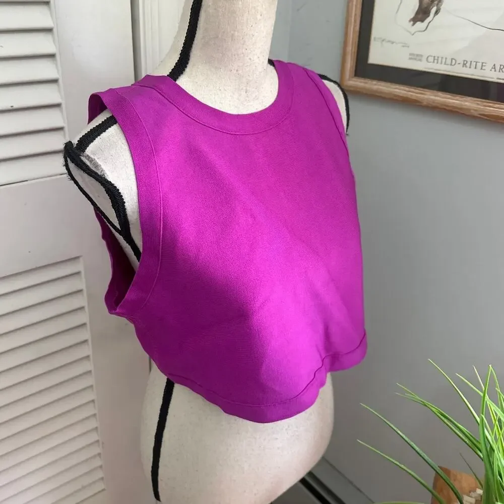 Skins Swim Womens 3X Purple Lollipop High Neck Tank Beach Resort